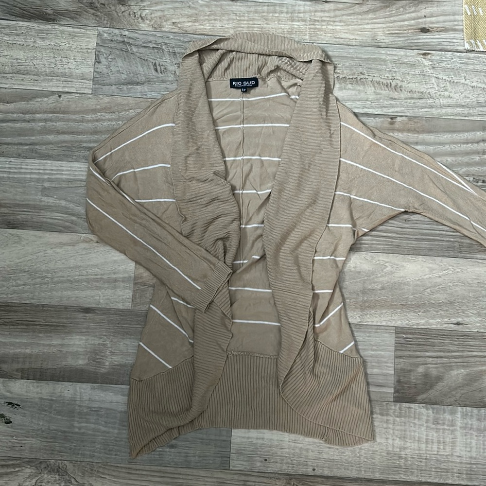 beige cardigan